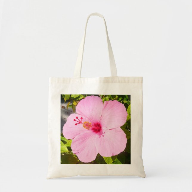 Bolso De Tela Flor tropical Hibiscus rosa (Frente)