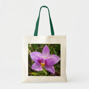 Bolso De Tela Flor tropical púrpura de orquídea salvaje