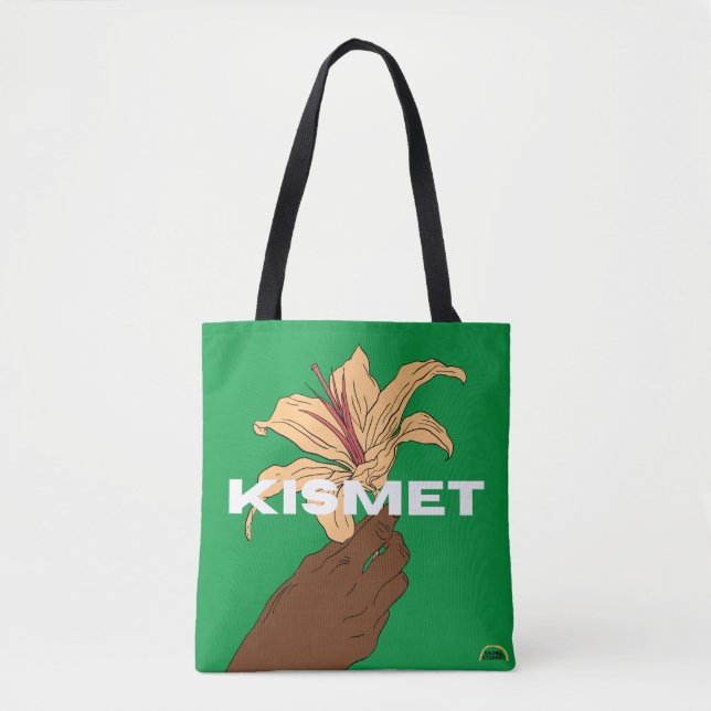 Bolso De Tela Flor verde Kismet (Anverso)