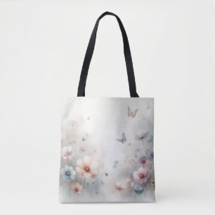 Bolso De Tela Flor y danza de barril