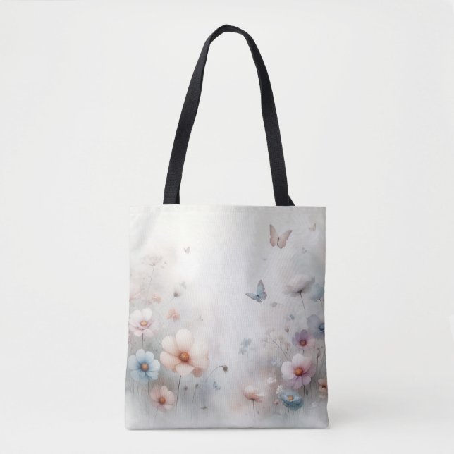 Bolso De Tela Flor y danza de barril (Anverso)