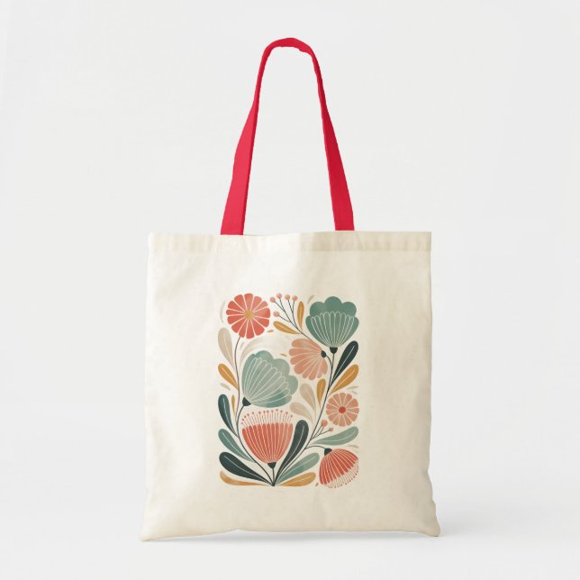 Bolso De Tela Flora suave de verano (Frente)