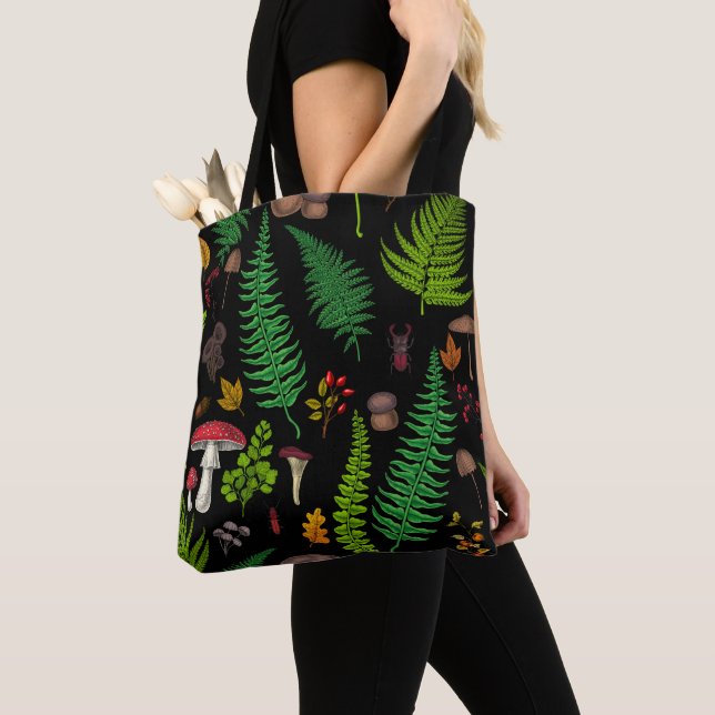 Bolso De Tela Flora y fauna silvestres (Detalle)