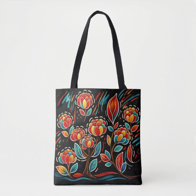 Bolso De Tela Floración Nocturna (Anverso)