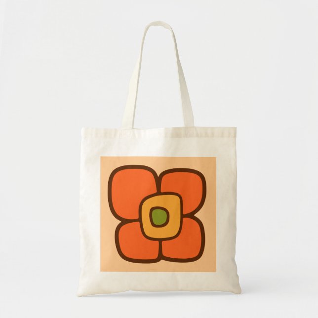 Bolso De Tela Floración Retro de Primavera (Frente)