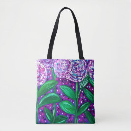 Bolso De Tela Floraciones de la flor
