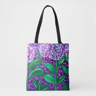 Bolso De Tela Floraciones de la flor