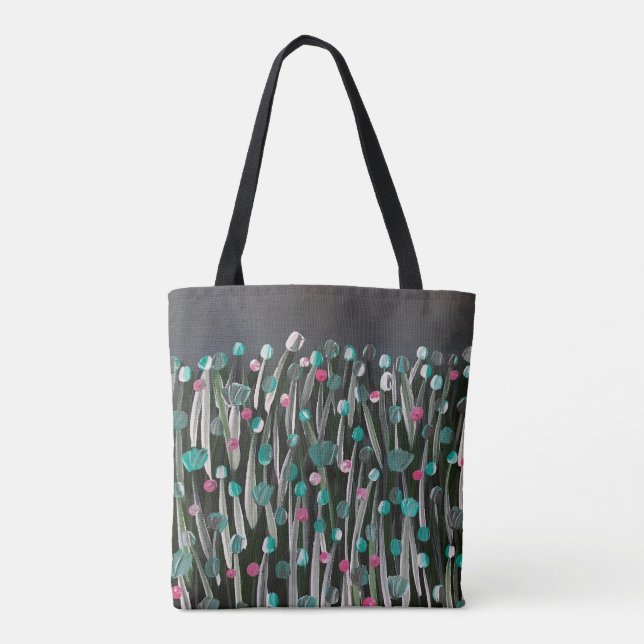 Bolso De Tela Floraciones intrépidas (Reverso)