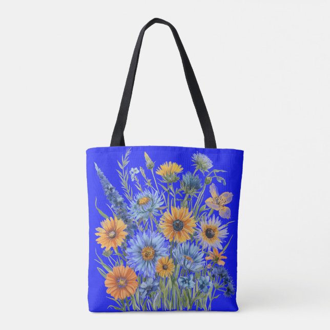 Bolso De Tela Floral (Reverso)