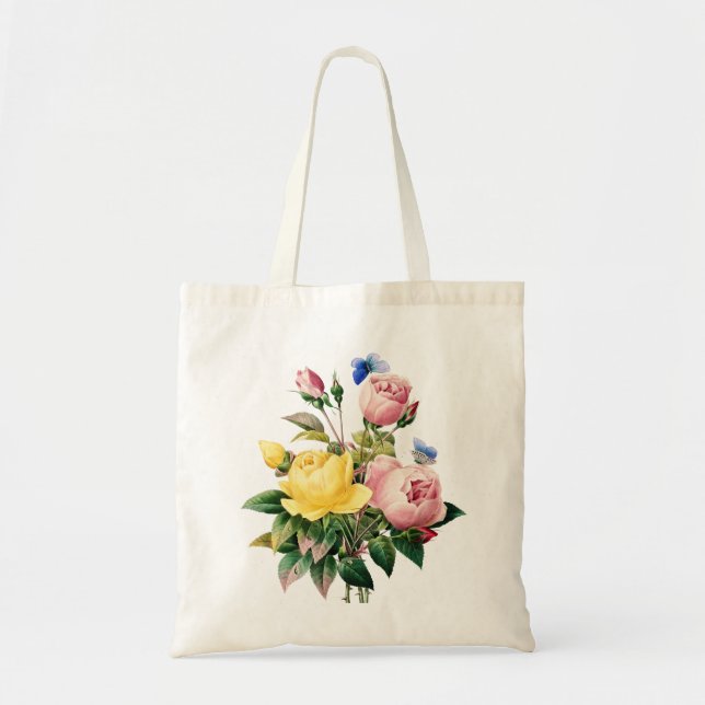Bolso De Tela Floral (Frente)