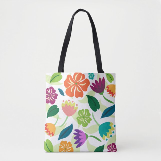 Bolso De Tela Floral (Anverso)