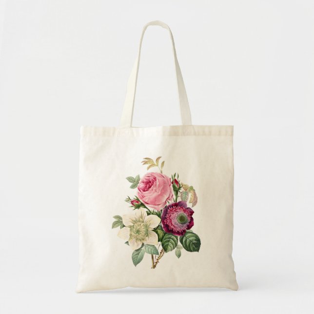 Bolso De Tela Floral (Frente)