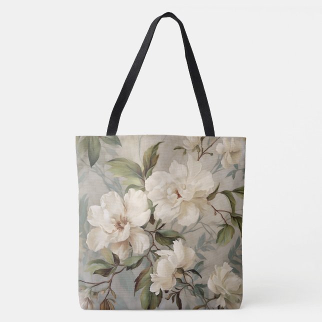 Bolso De Tela Floral (Anverso)
