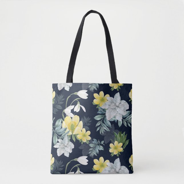 Bolso De Tela Floral (Anverso)
