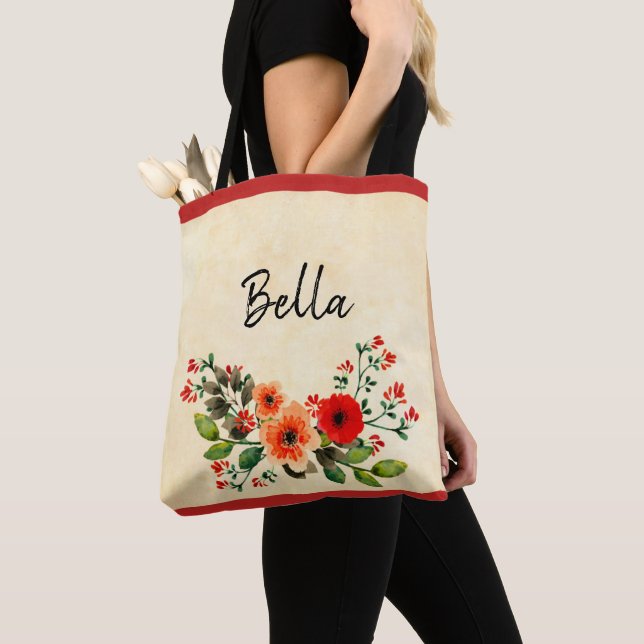 Bolso De Tela Floral (Detalle)