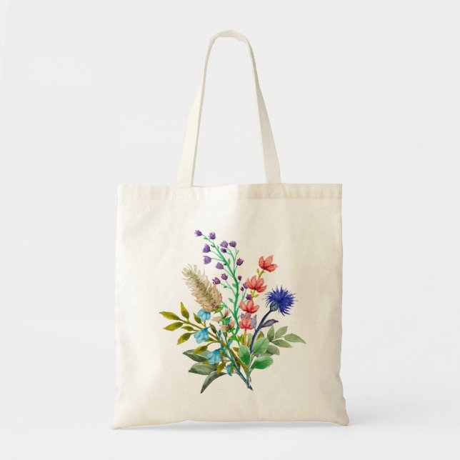 Bolso De Tela Floral (Frente)