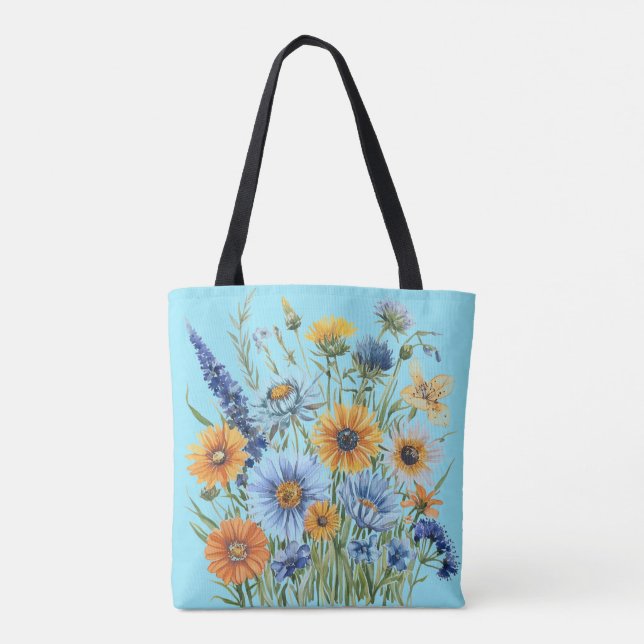Bolso De Tela Floral (Reverso)