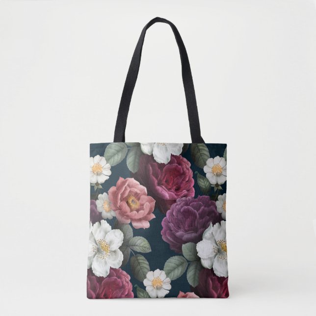 Bolso De Tela Floral (Anverso)