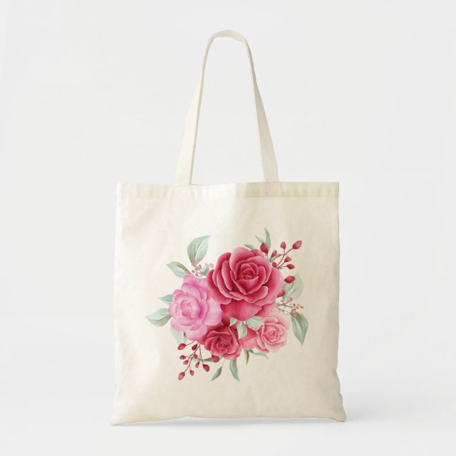 Bolso De Tela Floral (Frente)