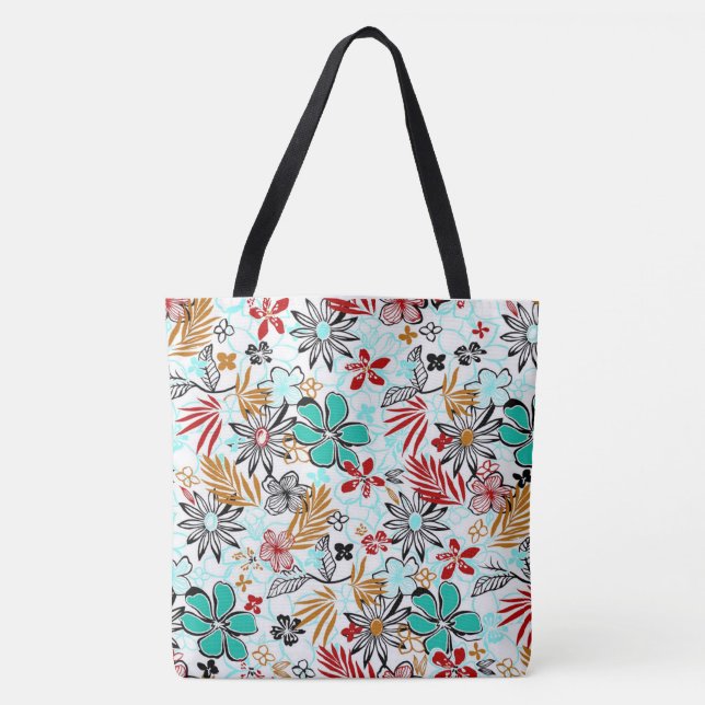 Bolso De Tela Floral (Anverso)