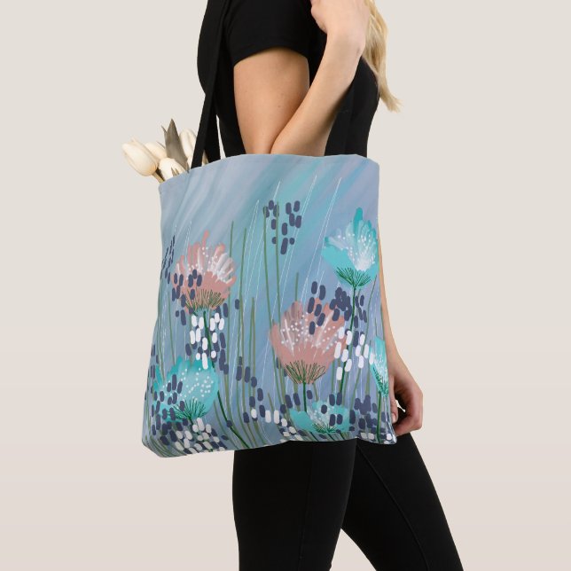 Bolso De Tela Floral Abstracto Moderno de Moda (Detalle)