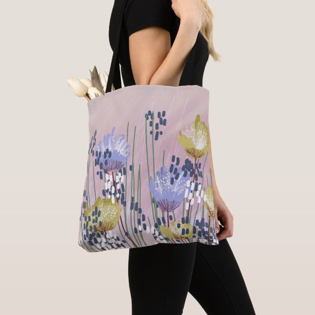 Bolso De Tela Floral Abstracto Moderno de Moda (Detalle)