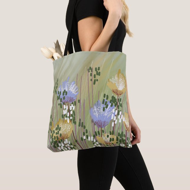 Bolso De Tela Floral Abstracto Moderno de Moda (Detalle)