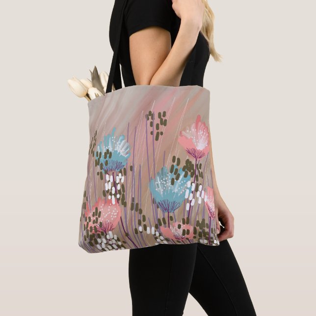 Bolso De Tela Floral Abstracto Moderno de Moda (Detalle)