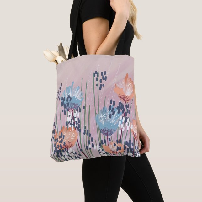 Bolso De Tela Floral Abstracto Moderno de Moda (Detalle)