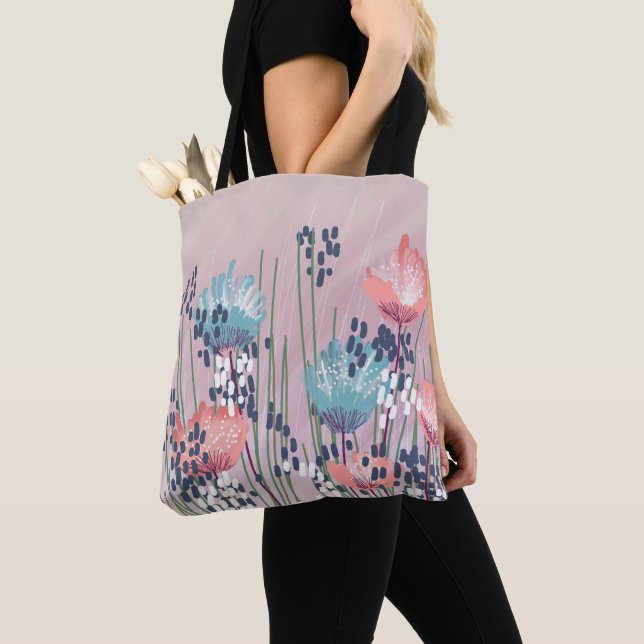 Bolso De Tela Floral Abstracto Moderno de Moda (Detalle)