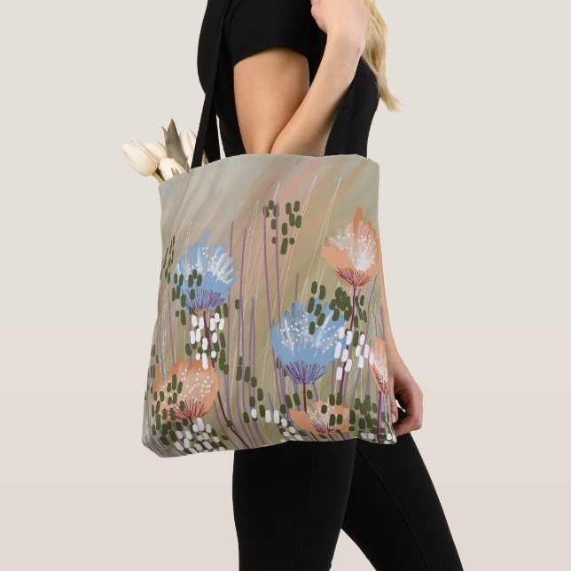 Bolso De Tela Floral Abstracto Moderno de Moda (Detalle)