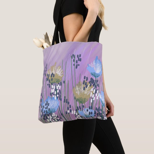 Bolso De Tela Floral Abstracto Moderno de Moda (Detalle)