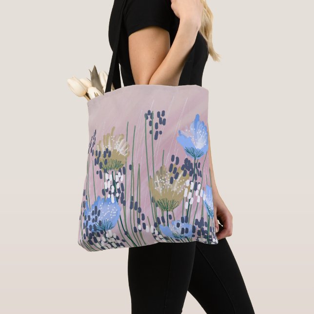 Bolso De Tela Floral Abstracto Moderno de Moda (Detalle)