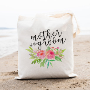 Bolso De Tela Floral acuarela Madre del Groom
