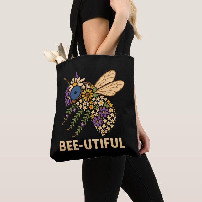 Bolso De Tela Floral Bee Fusion Bee-Utiful (Detalle)