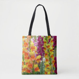Bolso De Tela Floral colorida de Snapdragons