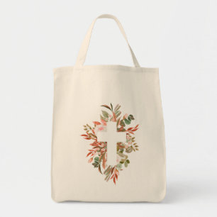 Bolso De Tela Floral Cross Silhouette 