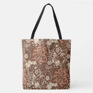 Bolso De Tela Floral de algas marinas de estilo Art Nouveau, mar