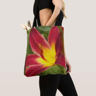 Bolso De Tela Floral de aroma diurna roja