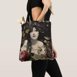 Bolso De Tela Floral de belleza vintage