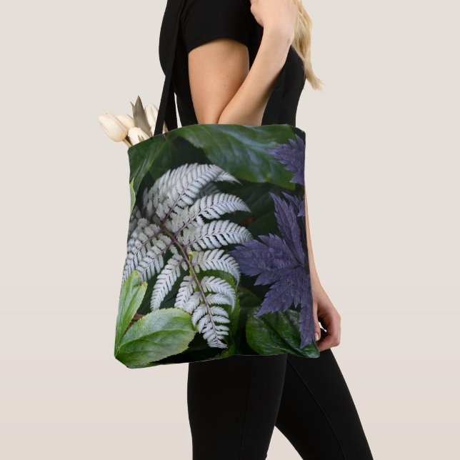 Bolso De Tela Floral de fernés pintada en japonés (Detalle)