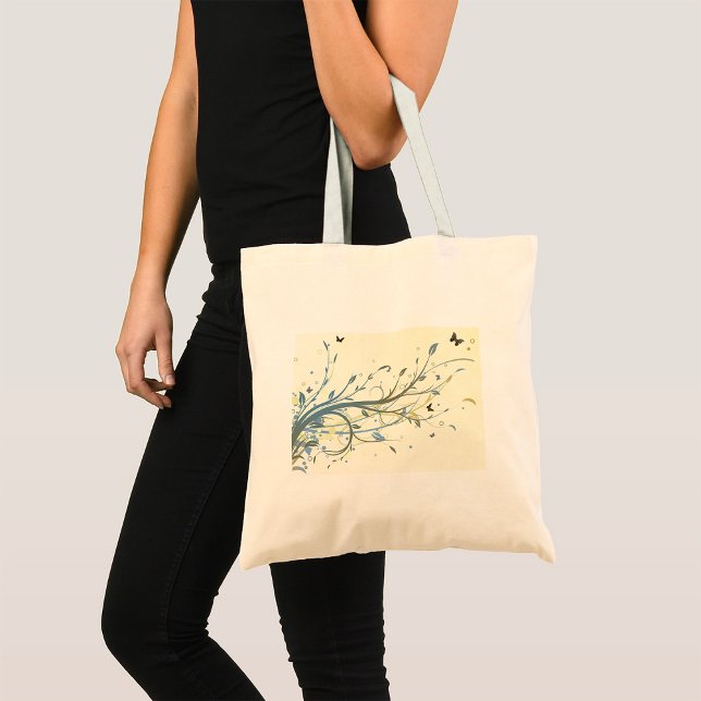 Bolso De Tela Floral de mariposa (Subido por el creador)