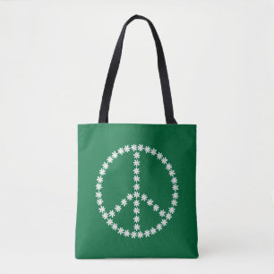 Bolso De Tela Floral de paz