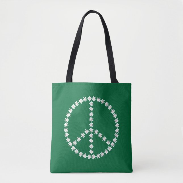 Bolso De Tela Floral de paz (Anverso)