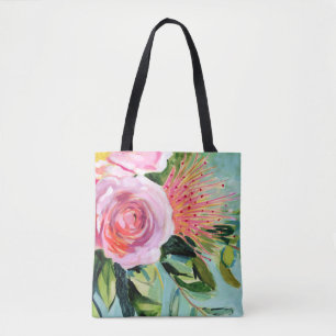 Bolso De Tela Floral de pincel I