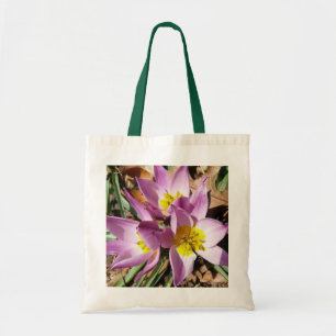 Bolso De Tela Floral de primavera de cruces rosas