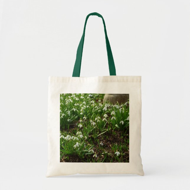 Bolso De Tela Floral de primavera (Galanthus) (Frente)