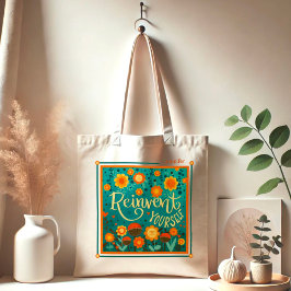 Bolso De Tela Floral divertida reinventa tu propio nombre de ine