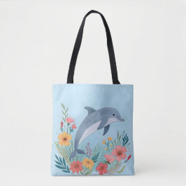 Bolso De Tela Floral Dolphin