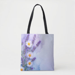 Bolso De Tela Floral Fantasía Lavender y Daisy Bag